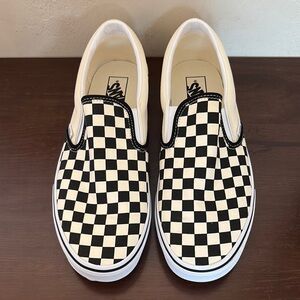 Vans Classic Slip On, Checkerboard, Black & White